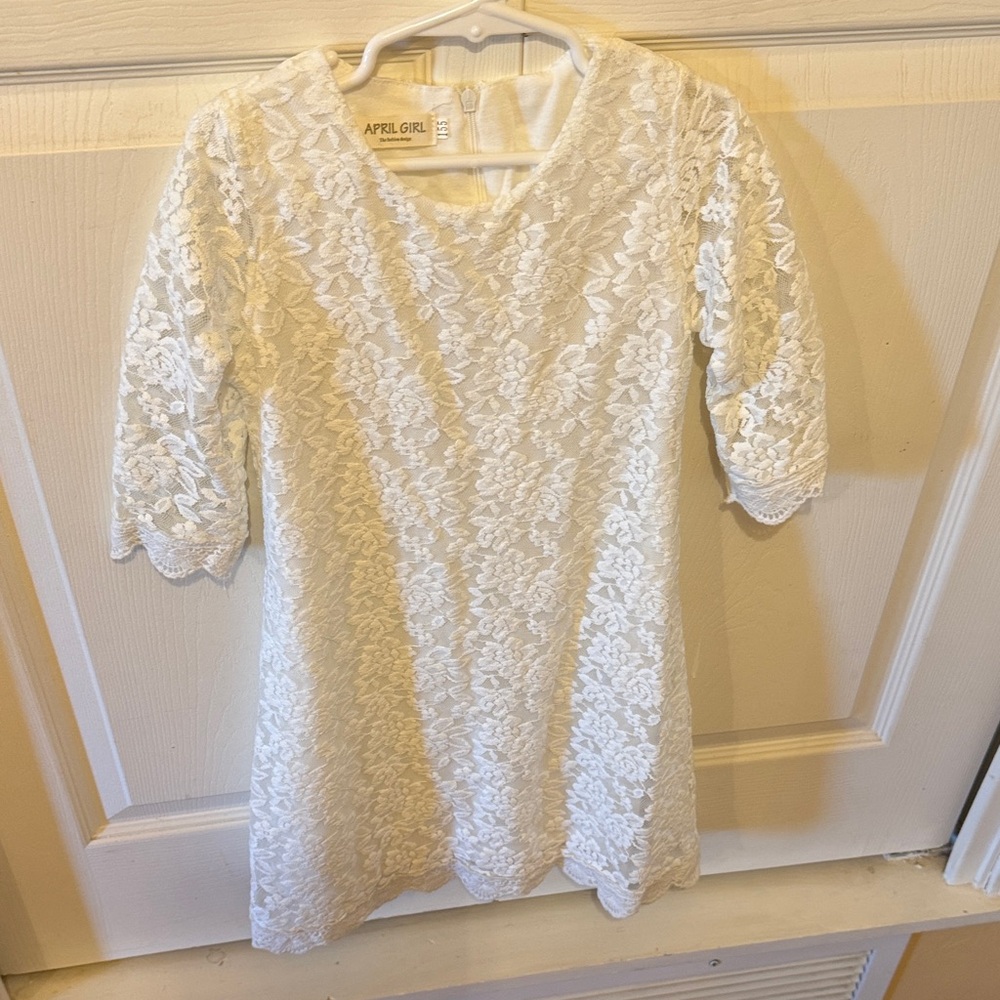 White Lace Dress by April Girl